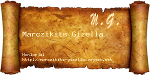 Marczikits Gizella névjegykártya